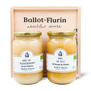 Estuche de madera  "Mieles de los Pirineos"  - 1